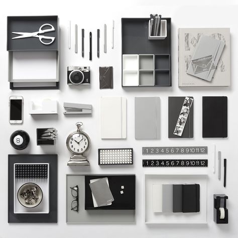 NEW! Poppin Dark Gray Desk Accessories | Cool and Modern Office Supplies #workhappy Minimalist Office Desk, Modern Office Supplies, Desk Redo, Gray Desk, Pretty Office Supplies, Office Desk Designs, Cool Office Supplies, Office Supply Storage, Home Office Inspiration