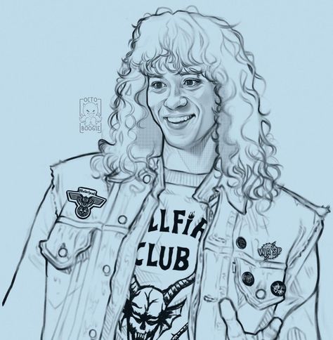 Stranger Things Eddie Drawing, Joseph Quinn Drawing, Eddie Munson Desenho, Eddie Munson Drawing Sketch, Eddie Munson Sketch, Eddie Munson Drawing, Stranger Things Drawings, Skateboard Photos, Joe Quinn