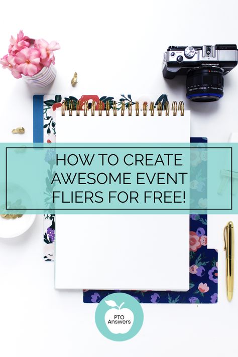 How to create awesome event flyers and posters for absolutely free! You'll be amazed at how simple it is to promote your school and PTA / PTO events with this step by step process! #ptoanswers #pto #pta #flyertemplate How To Make A Flyer For An Event, Pta Newsletter, Pto Flyers, Pta Volunteer, Pta Membership, Make A Flyer, Easy Fundraisers, Pta Fundraising, Church Fundraisers