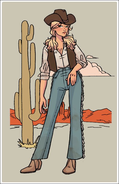 Western Gunslinger Art, Wild West Outfits, Wild West Costumes, Cowboy Costume, Western Comics, Cute Country Outfits, Cowgirl Art, Anatomy Poses, West Art