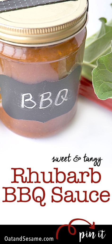 Rhubarb Bbq Sauce Recipe, June Recipes, Best Rhubarb Recipes, Homestead Cooking, Preparedness Ideas, Rhubarb Sauce, Bbq Tips, Ball Canning, Scratch Cooking