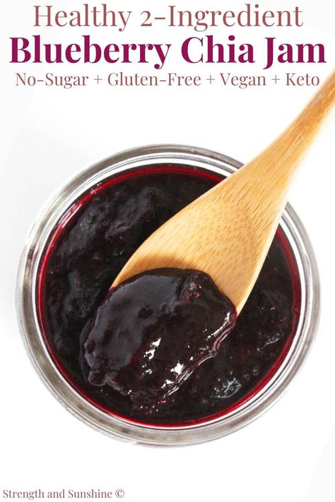 Blueberry Chia Seed Jam, Blueberry Chia Jam, Chia Jam Recipe, Low Sugar Jam, Preserving Foods, Seasonal Eating, Salsa Recipes, Chia Jam, Healthy Blueberry