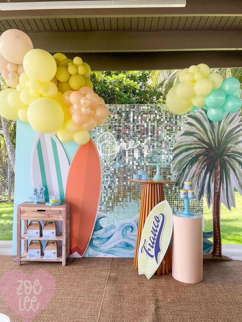 Surf Theme Party, Surfer Party, Biker Party, Birthday 4, Pool Birthday, Beach Themed Party, Pool Birthday Party, Retirement Parties, Beach Themed