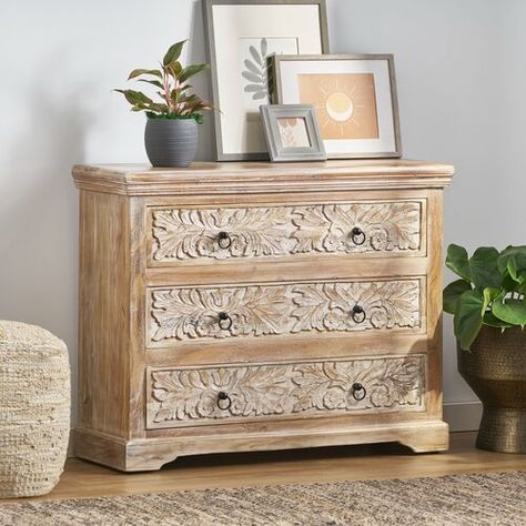 Hooker Furniture Chatelet 3 Drawers Standard Dresser | Wayfair Rustic Refurbished Furniture, Fancy Dresser, Reiki Room, Remove Clutter, Classy Furniture, Accent Chests, Chalet Interior, Solid Wood Dresser, 7 Drawer Dresser