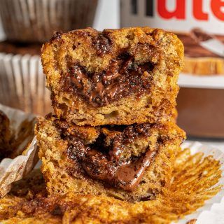 Gluten-free Nutella Banana Muffins Recipe (dairy-free option) - Becky Excell | Gluten Free Food Blog | Coeliac friendly + Dairy Free Recipes Gluten Free Nutella Recipes, Becky Excell, Gluten Free Sponge Cake, Banana Nutella Muffins, Nutella Banana Bread, Banana Muffins Recipe, Gluten Free Banana Muffins, Nutella Muffins, Gluten Free Food