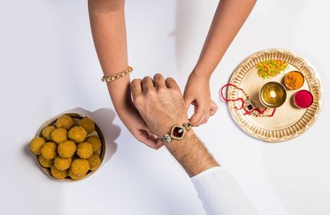 Close up top view of female hands tying ... | Premium Photo #Freepik #photo #rakshabandhan #happy-rakhi #happy-rakshabandhan #rakhi Happy Raksha Bandhan Images, Raksha Bandhan Images, Rakhi Festival, Raksha Bandhan Gifts, Republic Day India, Female Hands, Diwali Greetings, Mac Matte Lipstick, Happy Rakshabandhan