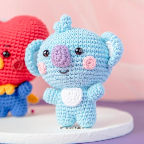 Koya Bt21 Crochet Pattern, Crochet Bt21 Pattern, Bt21 Tejidos A Crochet, Bt21 Crochet Free Pattern, Bt21 Crochet Pattern, Amigurumi Bts, Bt21 Crochet, Crochet Bts, Bts Crochet