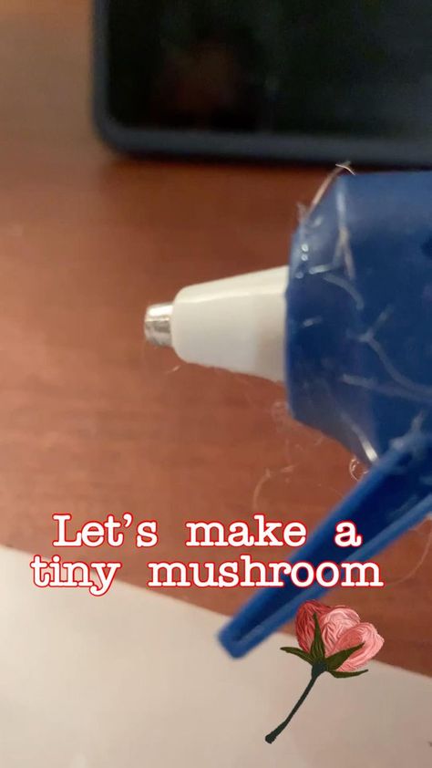 Tiny hot glue mushroom! 🍄✨🌿 in 2022 | Easy mother's day crafts, Diy gifts, Diy crafts to do Glue Mushrooms, Crafts With Hot Glue, Easy Mother's Day Crafts, Tiny Mushroom, Mushroom Crafts, Diy Crafts For Teens, Creative Kids Crafts, Mother's Day Crafts, Pinterest Diy Crafts