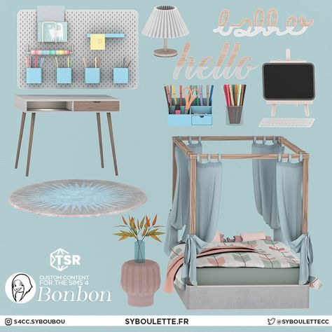 Sims4 Sets Cc, The Sims Resource Sims 4 Furniture Bedroom, The Sims 4 Cc Resource Furniture, Sims Cc Interior, Sims 4 Cc Furniture Bgc, Sims Four Cc Furniture, Sims 4 Furniture Bedroom, Sims 4bedroom Cc, Sims4 Cc Bedroom Decor