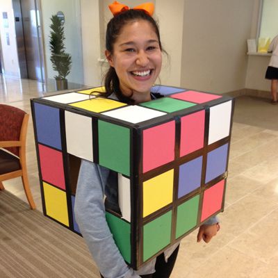 A Halloween Puzzle: Rubik's Cube | MathFour Diy Disney Costume, Rubiks Cube Costume, Easy Puzzle, Pirate Ideas, Disney Costumes Diy, Halloween Puzzles, Disney Costume, Halloween Coustumes, Clever Halloween Costumes