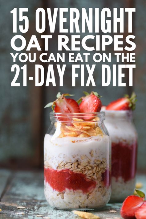 21 Day Fix Overnight Oats Recipes to Fuel Your Mornings 21 Day Fix Overnight Oats, Overnight Oats Healthy Clean Eating, Peach Overnight Oats, 21 Day Fix Breakfast, Blueberry Overnight Oats, Overnight Oats Recipes, 21 Day Fix Diet, Overnight Oatmeal Recipes, Oat Recipes Healthy