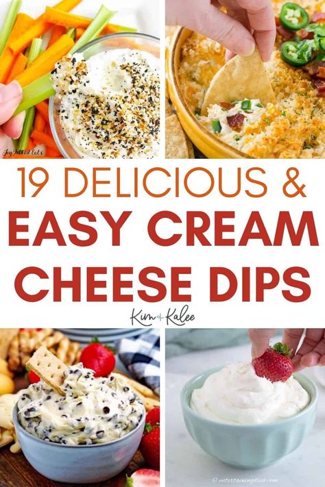 Cream Cheese Dip Recipes, Cream Cheese Appetizer Recipes, Philadelphia Cream Cheese Recipes, Easy Cheese Dip, Recipes Using Cream Cheese, Recipes For Parties, Cream Cheese Spread Recipes, Healthy Cream Cheese, Cold Dip Recipes