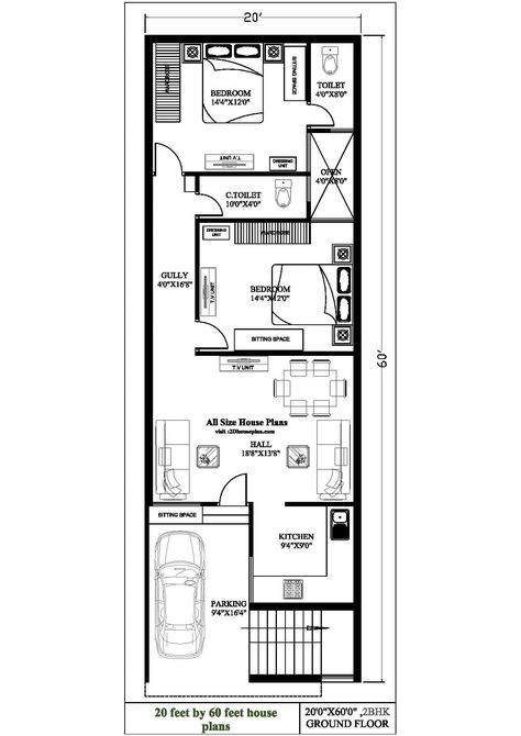 20 X 50 Floor Plans, Airplane Hanger Floor Plans, 17x40 House Plans 2bhk, 22x60 House Plan, 24x60 House Plans, 15×60 House Plan, 20 X 60 House Plans Layout, 20×60 House Plan, 15x60 House Plans