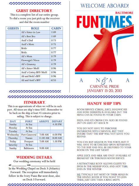 Carnival Cruise FunTimes themed wedding welcome letter Carnival Cruise Wedding, Wedding Welcome Letter, Carnival Pride, Cruise Ship Wedding, Wedding Welcome Letters, Welcome Letter, Honeymoon Cruise, Cruise Party, Carnival Wedding