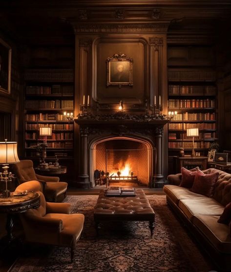 Repressed Memories, Academia House, Practical Home Decor, Dark Academia Home, Library Aesthetic, Home Library Design, Home Libraries, Library Design, Chat Rooms