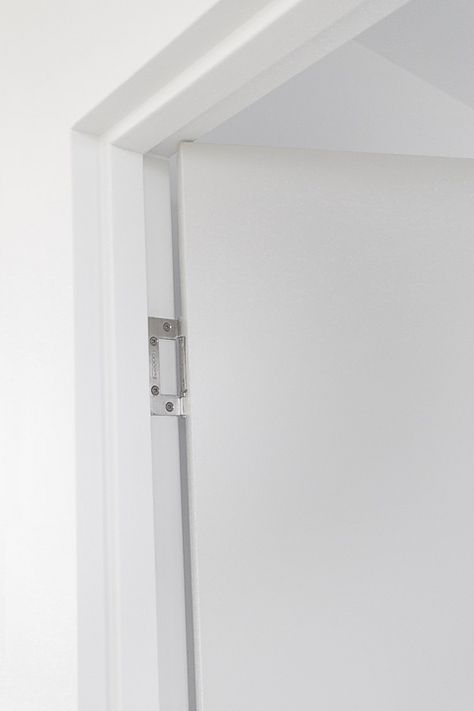 Gallery of Flush Finish Door Jamb - EzyJamb - 6 Drywall Return Door, Trimless Door Frame, Flush Hinges, Frameless Door, Material Ideas, Door Jam, Door Jamb, Door Casing, Flush Doors