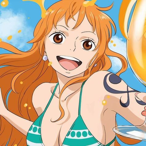 One Piece Icons Aesthetic Nami, Nami Profile Picture, Nami Icons Aesthetic, One Piece Woman Character, One Piece Girl Characters, Nami Pfp One Piece, Cute Nami One Piece, One Piece Icons Aesthetic, Nami Aesthetic