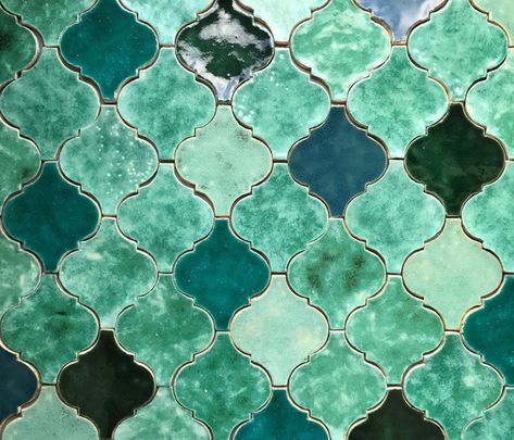 Moroccan tiles ceramic tiles turquoise oriental | Etsy Bedroom Moroccan Style, Moroccan Bathroom, Fish Scale Tile, Unique Tile, Colourful Tile, Mediterranean Decor, Moroccan Tiles, Bohemian Bedroom Decor, Brick Tiles