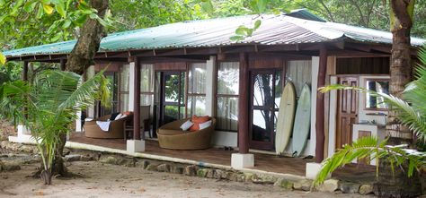 Surf House - Villas at Florblanca Resort, Costa Rica Tiny Beach House, Beach Shacks, Style Surf, Hawaii Homes, Surf House, Surf Shack, Beach Shack, House Beach, Style Cottage