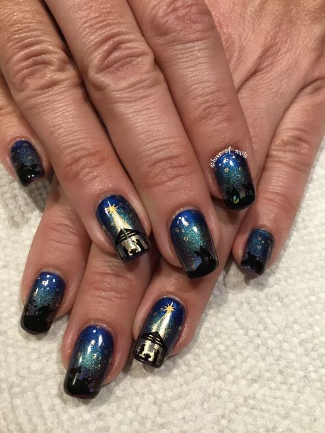 Nativity Scene Nail Art, Baby Jesus Nails, Nativity Scene Nails, Star Of Bethlehem Nails, Nativity Nail Art, Jesus Christmas Nails, Nativity Nails Designs, Jesus Nails Designs, Nativity Nails