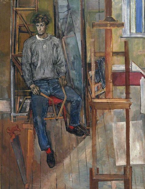 Portrait of Kevin Maybury (John Minton). Sick Paintings, Neo Romanticism, Leeds Art Gallery, Paul Cadmus, John Minton, Stage Designer, Mark Gatiss, 25 December, Master Drawing