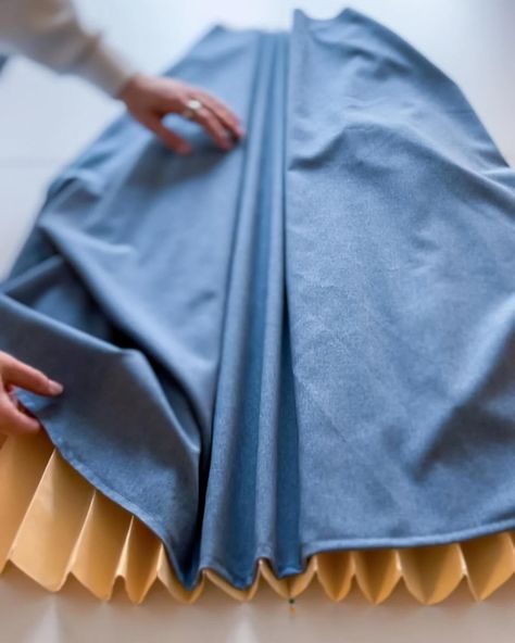 Believe it or not, the accordion pleats in this skirt were set by baking in the oven.🙃 Growing up, I adored the glamour of fashion, but my journey as a designer hasn’t been all glitz & glam. Take this custom skirt, for example: it went from fabric sandwiched in a manila pattern to baking in my vintage 60s oven to cooling for 24 hours. The process of bringing it to life may not have been the most glamorous, but the result: stunning accordion pleats. I may not have a lavish studio or an as... Custom Skirt, Accordion Pleats, Glitz And Glam, Vintage 60s, The Oven, Manila, Growing Up, Oven, Bring It On