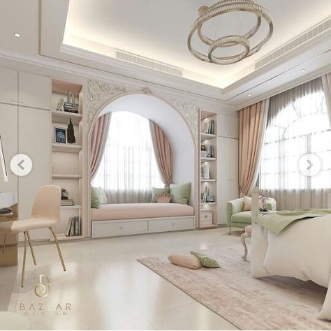 Fancy Rooms Luxury Bedrooms, Khobar City, Luxury Kids Bedroom, Fancy Bedroom, Bedroom Ideas For Couples, Beautiful Bedroom Decor, Cool Room Designs, Classy Bedroom, Luxury House Interior Design