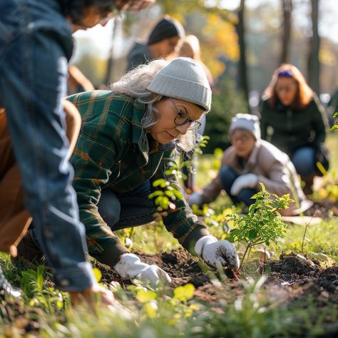 Community Planting Day: Volunteers gather in a local park to plant new greenery on a bright, sunny day. #community #planting #volunteering #gardening #nature #aiart #aiphoto #stockcake ⬇️ Download and 📝 Prompt 👉 https://ayr.app/l/PsBi Person Gardening, Community Photography, Community Kitchen, Working With People, Community Workers, Bright Sunny Day, Vertical Farming, Community Activities, Food Forest