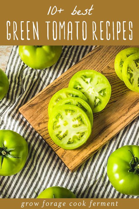 Baked Green Tomatoes, Grilled Green Tomatoes, Green Tomato Pickles, Tomato Recipes Healthy, Canning Green Tomatoes, Chow Chow Recipe, Heirloom Tomato Recipes, Seasonal Recipes Fall, Green Tomato Salsa