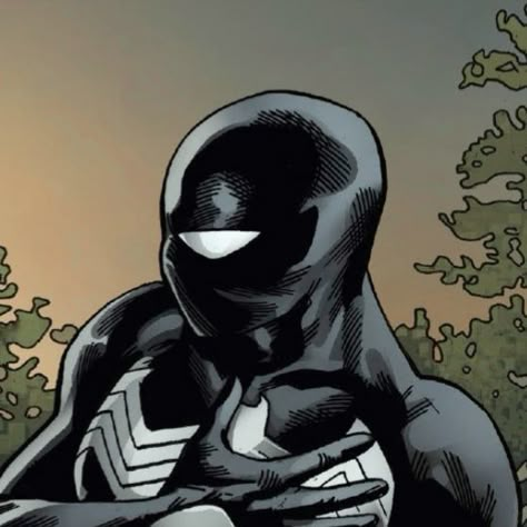 peter parker. spider-man. venom suit. Pfp Spiderman, Venom Suit, Spider Man Black Suit, Spider Venom, Spiderman Comic Art, Symbiote Spiderman, Spider Man Black, Venom Spiderman, Spider Man Venom