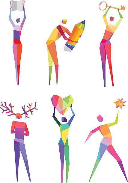 26,023 Abstract Person High Res Illustrations - Getty Images Geometric Human Figures, Geometric Figures Design, Abstract Person, Geometric Character, Geometric People, People Graphic, People Drawings, Poster Flat, Figure Design