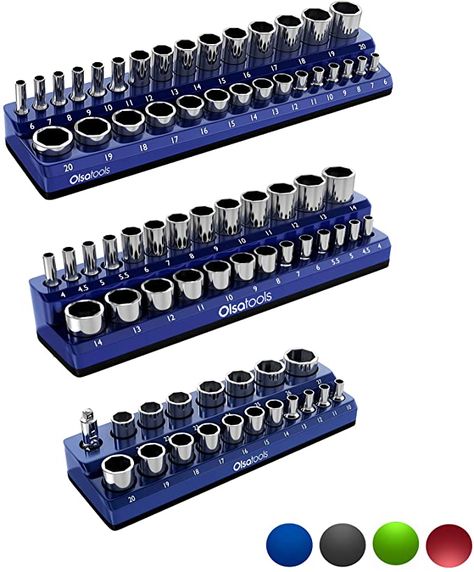 Toolbox Organization, Socket Trays, Socket Storage, Wrench Holder, Wrench Organizer, Box Hacks, Magnetic Organizer, Socket Organizer, Tools Organizer