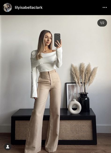 Kulot Outfit, Polo Outfits For Women, New Look Fashion, Trendy Outfits For Teens, Classy Work Outfits, Photoshoot Outfits, Kpop Fashion Outfits, Kpop Fashion, Casual Style Outfits