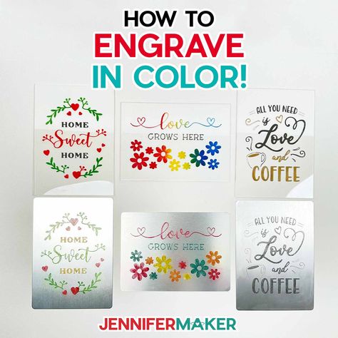 Acrylic Engraving Ideas, Cricut Engraving Projects, Cricut Etching, Cricut Apps, Cricut Engraving, Cricut Stencil, Jennifer Maker, Cricut Help, Mugs Unique