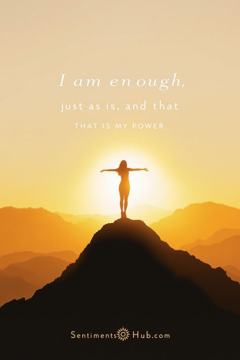 Confidence begins with self-acceptance! This powerful feminist quote, "I am enough, just as I am, and that is my power," is your daily affirmation to embrace who you are. Perfect for inspiring women to stand tall and own their strength. Pin it for motivation and spread the self-love! 💪💫 #YouAreEnough #BossBabe #SelfLoveMovement Empowering Captions, Quote For Women, Pursuing Dreams, Quotes Female, Feminist Quote, Quotes Attitude, Gangsta Quotes, Savage Quotes, A Strong Woman Quotes