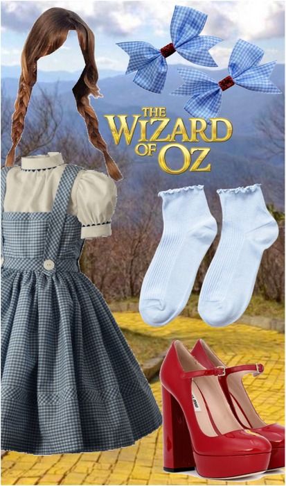 costume ideas (Dorthy wizard of oz) Outfit | ShopLook Wizard Of Oz Halloween Costumes, Dorthy Costume, Wizard Of Oz Halloween, Creepy Crafts, Hallowen Party, Minion Halloween, African Bridesmaid Dresses, Fairy Halloween Costumes, Wonderful Wizard Of Oz