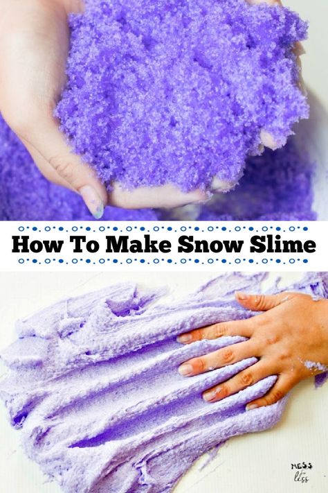 Slime Add In Ideas, Winter Slime For Kids, Christmas Science Experiments For Kids, How To Make Homemade Cloud Slime, How To Make Fluffy Slime Without Shaving Cream, Fluffy Slime Recipe Without Shaving Foam, How To Make Snow Fizz Slime, Snow Slime, Icee Slime