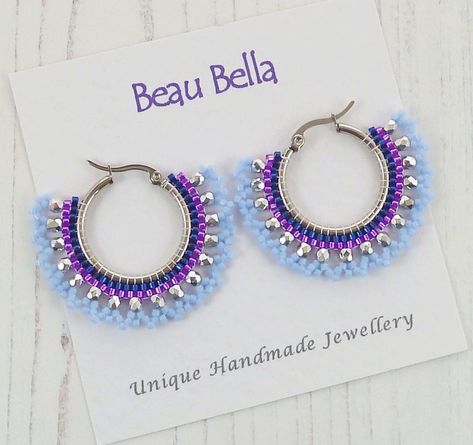 This Hoop Earrings item by BeauBellaJewellery has 23 favorites from Etsy shoppers. Ships from United Kingdom. Listed on 20 Nov, 2023 Purple Beaded Earrings, Interlocking Circle Necklace, Hoop Earrings Large, Brick Stitch Earrings, Earring Tutorial, Earrings Large, Beaded Jewelry Patterns, Large Hoop Earrings, Beaded Hoop Earrings