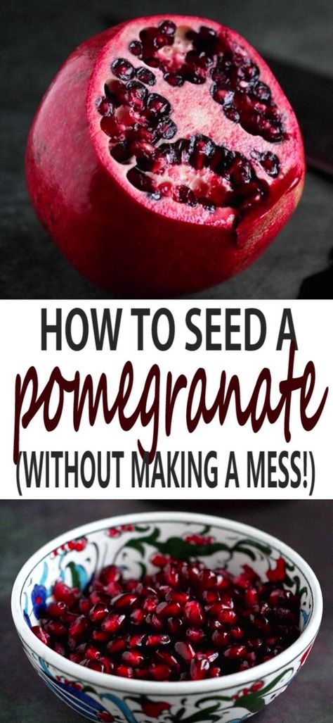 How To Open Pomegranate, How To Cut Pomegranate, Pomegranate Recipes, Cooking Tutorials, Baking Tutorial, Pomegranate Seeds, Success Motivation, Recipe For Mom, Photo Tutorial