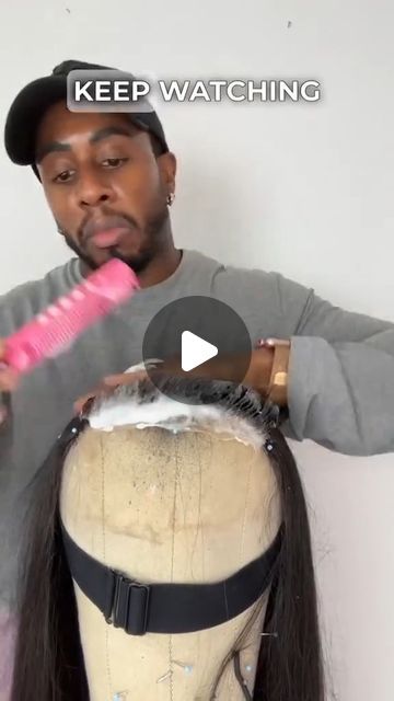 Afsisterwig store on Instagram: "The secret for a perfect middle part🤎
.
Like and follow for more hair tips
IG @baldylockswigs 
.
#linkinbio for more human hair wigs
season sale ongoing
.
#wighacks #humanhairtip #partingtip #humanhairwigs #wigonsale" How To Make Wigs For Beginners, Diy Wig Making Tutorials, How To Make A Wig For Beginners, Perfect Middle Part, Wig Application, Diy Hair Wig, Diy Wig, Middle Part, Wig Making