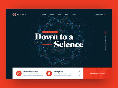 Science Header, Science Web, Corporate Website Design, Header Design, Website Header, Led Design, Science Themes, Website Header Design, Wordpress Theme Design