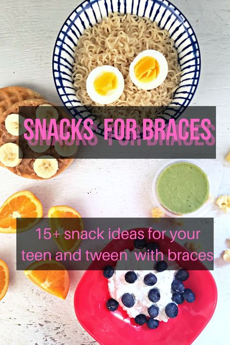 Braces Friendly Recipes, Braces For Kids, Braces Food, Snacks To Eat, Kids Braces, Filling Snacks, Road Trip Snacks, Snacks To Make, Fun Snacks For Kids