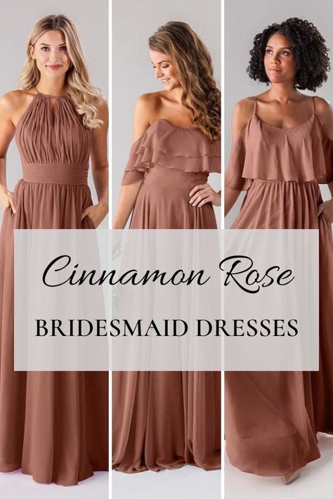 Rose Brown Bridesmaid Dresses, Cinnamon Bridesmaid Dresses Davids Bridal, Cinnamon Rose Dress, Pink And Brown Wedding Theme, Cinnamom Bridesmaid Dresses, Cinnamon Rose Bridesmaid Dress, Cinnamon Rose Wedding Color Scheme, Dark Pink Bridesmaid Dresses, Cinnamon Rose Bridesmaid