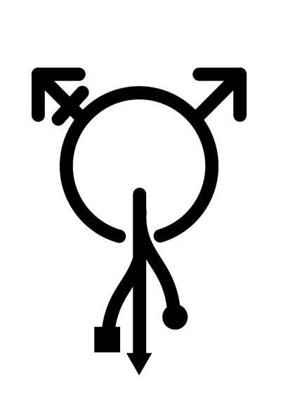 Power Symbol Tattoo, Trans Symbol, Symbol Tattoo, Power Symbol, Symbol Tattoos, Trans Pride, I Tattoo, Tattoos, Art