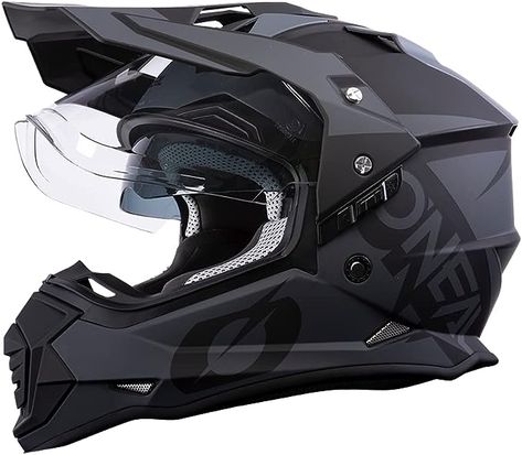 Safety: the shell is constructed from ABS for increased safety and a perfect fit. Microlock closure. Smart Motorcycle Helmet, Dirt Bike Helmet, Dual Sport Helmet, Moto Wear, Cool Bike Helmets, Fireman Hat, Biker Accessories, Dirt Bike Helmets, Dirt Bike Gear