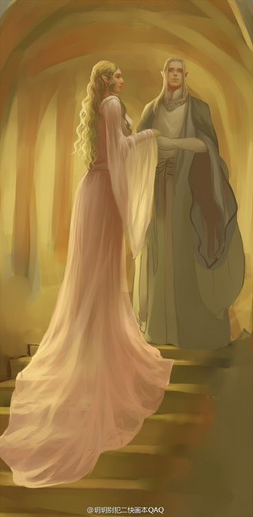 Galadriel and Celeborn Galadriel And Celeborn, Elvish Style, John Howe, Tolkien Elves, Middle Earth Art, Tolkien Books, Into The West, Tolkien Art, Lotr Art