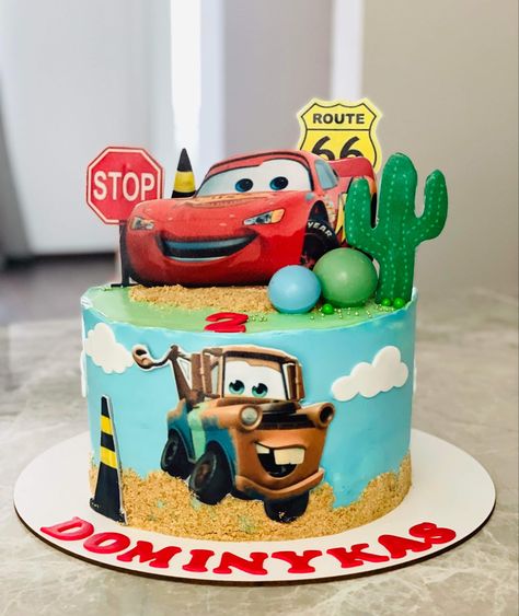 Lightning Mcqueen Cake Ideas, Mcqueen Cake Design, Car Theme Cake, Mcqueen Car Cake, Cars Cake Design, Birthday Cake Kids Boys, Lightning Mcqueen Cake, Toddler Birthday Cakes, Cars Theme Cake