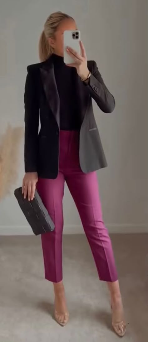 Fall Women Office Outfits, Power Clothes For Women, Bussines Casual Women Outfits Fall, Womens Corporate Wear, Women Blazer Outfit Business, Rainy Day Professional Outfit For Work, Women’s Business Clothing, Fall Work Styles For Women, Business Professional Outfits With Blazer