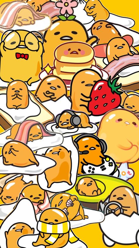 Gudetama Wallpaper, Cute Egg, Collage Wallpaper, Cute Wallpapers, Mood Board, Pokemon, Collage, Pokémon