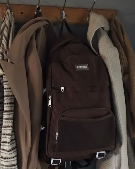 Aesthetic Schoolbag, Moony Aesthetic, Remus Lupin Moony, Ocean Room Decor, Autumn School, Aesthetic Backpack, Chaotic Academia, Brown Backpacks, Skater Aesthetic